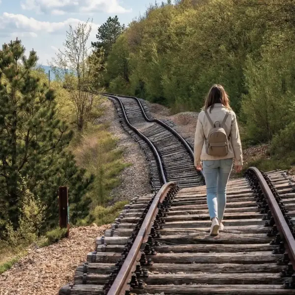 Pijana Pruga betrunkene Eisenbahn Istrien