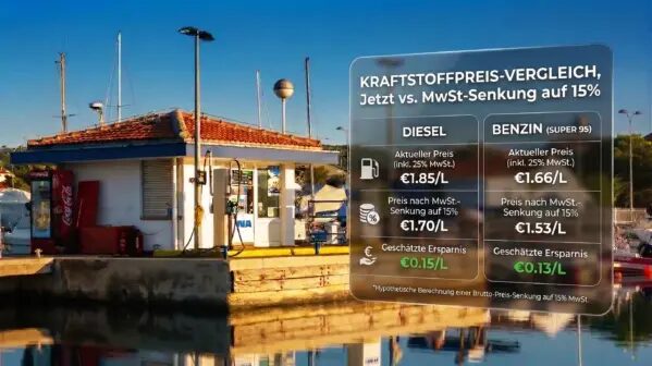 Spritpreis MWST Senkung Kroatien